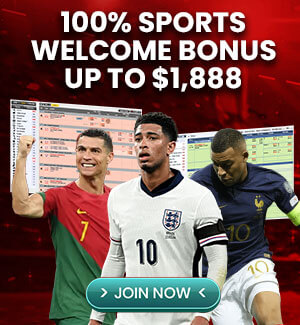 100% Sports Welcome Bonus Up To $1,888