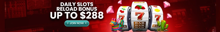 Daily Slot Reload Bonus up to $288