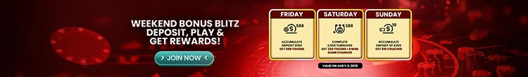 Weekend Bonus Blitz Deposit, Play & Earn Gaming Credits!