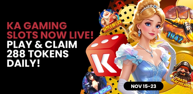 KA Gaming Slots Now Live! Play & Claim 288 Tokens Daily!