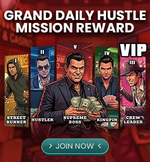 Grand Daily Hustle Daily Mission Rewards at Red18